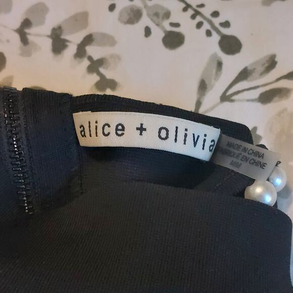 Alice & Olivia Annalee mock neck Medium Preppy polished Quiet Luxury minimalist - Picture 8 of 10